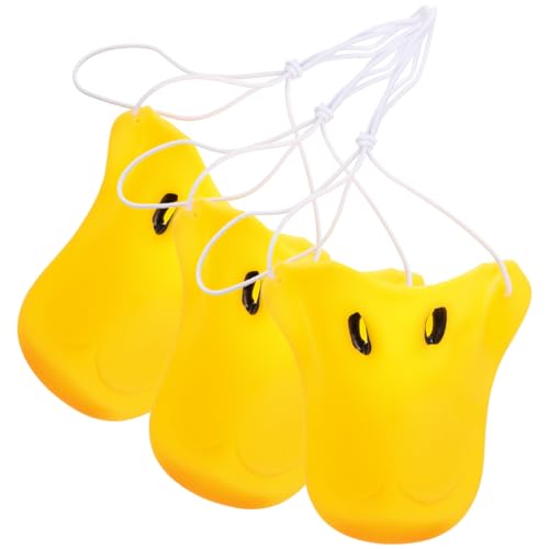 jojofuny 3St Entennase Karneval Versorgung Hühnermaske Anzieh-Requisite Kinderkleidung spielzeug Cosplay-Nase kompakte Stütze Abschlussball Entenschnabel Nasenpads Tier Gesichtsmaske Vinyl von jojofuny
