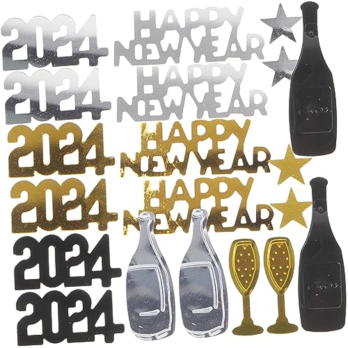 jojofuny 3Taschen Neujahrs Konfetti Dekoration Für Tischdekoration Und Partys Festliche Und Freude Für Ihre Neujahrsparty von jojofuny