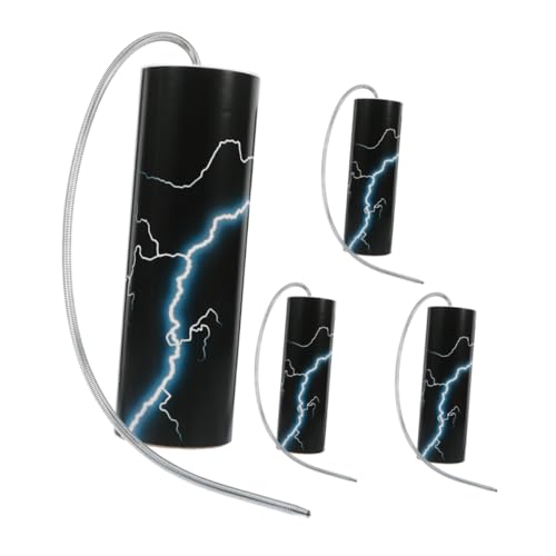 jojofuny 4 Sets Spielzeuginstrument Percussion Trommel Musikalische Aufklärung Donnermacher Spaß Geräuschmacher Musik Partygeschenk Schwarzes Papier von jojofuny