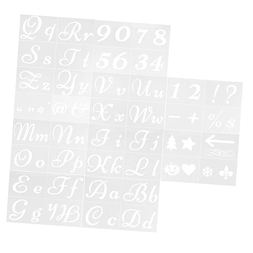 jojofuny 40 Stück Alphabet-Malvorlage Briefvorlage Schablone Schriftzeichen Alphabet-Vorlagen groß Painting Set for wasserdichte Zeichnungsvorlage Formen zeichnen Plastik Weiß jojofuny 40 Stück Alphabet-Malvorlage Briefvorlage Schablone Schriftzeichen Alphabet-Vorlagen groß Painting Set for wasserdichte Zeichnungsvorlage Formen zeichnen Plastik Weiß von jojofuny