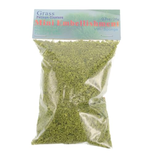 jojofuny 5 Modellbaumpulver Modellgras Bastelgras Künstliches Gras Zum Basteln Green Plastik von jojofuny