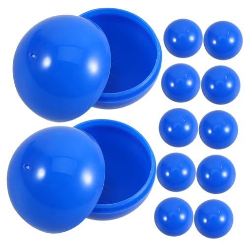 jojofuny 50 Stück Lotteriekugeln Hohle Tombola-Bälle Durchmesser 3 cm Zu Öffnende Lotteriekugel Für Tombola Unterhaltung Spielparty (Blau) von jojofuny