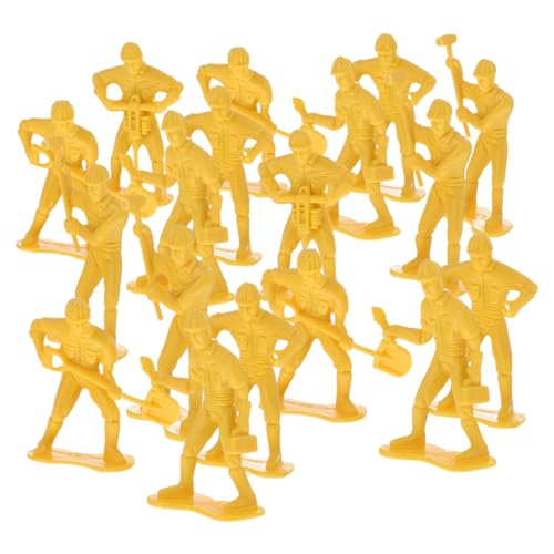 jojofuny 54 Teiliges Baudekor Ornament Notfallspielzeug Mikromenschen Ingenieurwesen Landschaftsspielzeug Modellfigur Miniatur Männerfiguren Spielfiguren Aus Winzigem Kunststoff von jojofuny