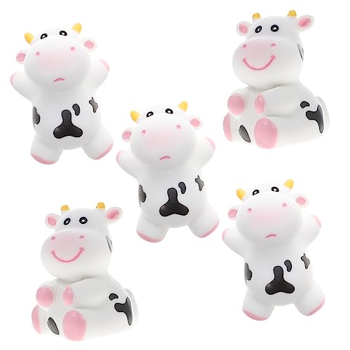 jojofuny 5st Kuhkuchendekoration Badewanne Spritzer Kuh-kuchen-ornament Badespielzeug Für Tiere Wasserspritzende Kühe Schwimmbad Spritzt Baby Vinyl-material Kunsthandwerk Sprühwasser von jojofuny