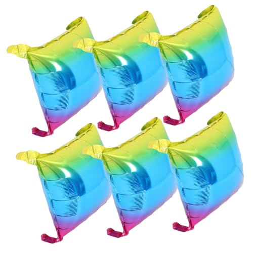 jojofuny 6 Stück Kleine Folienballons geburtstagsdekoration luftballons Ballondekoration Stabile Ballons Mehrere Ballons quadratische Folienballons quadratischer Ballon Aluminiumfolie jojofuny 6 Stück Kleine Folienballons geburtstagsdekoration luftballons Ballondekoration Stabile Ballons Mehrere Ballons quadratische Folienballons quadratischer Ballon Aluminiumfolie von jojofuny