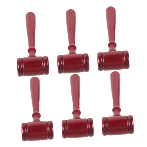 jojofuny 6 Stück Mini-richterhammer Aus Holz, Requisiten Für Kinder, Holzhammer-Requisiten Für Halloween, Rollenspiele, Gerichtssaal, Theater, Schulspiele, Kostümpartys, Richter, Anwälte jojofuny 6 Stück Mini-richterhammer Aus Holz, Requisiten Für Kinder, Holzhammer-Requisiten Für Halloween, Rollenspiele, Gerichtssaal, Theater, Schulspiele, Kostümpartys, Richter, Anwälte von jojofuny