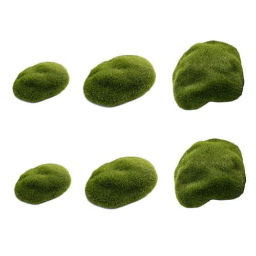 jojofuny 6 Stück Teiliges Moosstein Künstliche Flocksteine in Grün Natürliche Simulation Leichtes Dekor für Garten Aquarium Puppenhaus Vielseitig für Mikro Landschaften und DIY Projekte jojofuny 6 Stück Teiliges Moosstein Künstliche Flocksteine in Grün Natürliche Simulation Leichtes Dekor für Garten Aquarium Puppenhaus Vielseitig für Mikro Landschaften und DIY Projekte von jojofuny