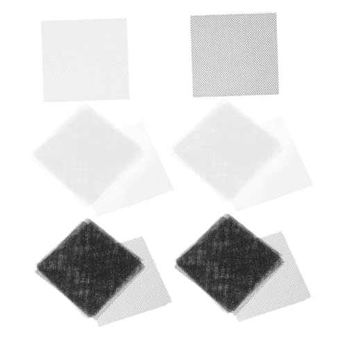 jojofuny 60 Stück Teiliges Atmungsaktives Augen-mesh- Schwarzes und Weißes Netzgewebe für Diy-maskenherstellung Vielseitig für Tiermasken Fursuit-cosplay und Kostümzubehör von jojofuny