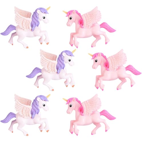 jojofuny 6st Pegasus-Einhorn Harz Mini Kleine Einhorn-skulptur Einhorn-Party Begünstigt Einhorn Kuchen Topper Partyhörner Mini-Ornamente Zum Basteln Auto Model Tier PVC Blumentopf jojofuny 6st Pegasus-Einhorn Harz Mini Kleine Einhorn-skulptur Einhorn-Party Begünstigt Einhorn Kuchen Topper Partyhörner Mini-Ornamente Zum Basteln Auto Model Tier PVC Blumentopf von jojofuny