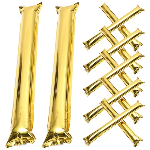 jojofuny 72 Stk Hände Zum Klatschen Klatschen Party Noise Sticks Concert Thunder Sticks Bam Bam Thunder Sticks Jubelst Kunststoff Aufblasbare Klatsche Aufblasbare Klatschstangen von jojofuny