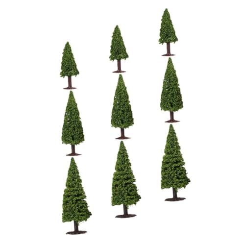 jojofuny 9 Stück Teiliges Miniatur Bäume für Modellbau Landschaft Architektur DIY Basteln Realistische Mini Bonsai Figuren Vielseitige Zubehör für Micro Landschaftsdesign von jojofuny
