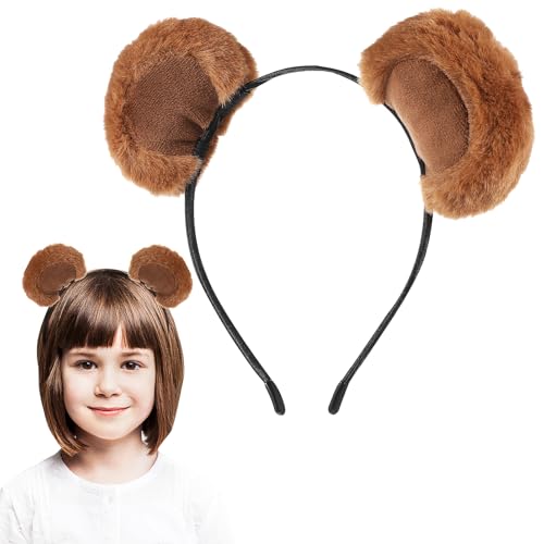 jojofuny Bären-Stirnband, niedliche Bärenohren, flauschiges Make-up-Stirnband, Kaffee-Farbe, Stoff, 19,5 x 17,5 x 3,2 cm, für Hautpflege, Cosplay, Party, Reisen jojofuny Bären-Stirnband, niedliche Bärenohren, flauschiges Make-up-Stirnband, Kaffee-Farbe, Stoff, 19,5 x 17,5 x 3,2 cm, für Hautpflege, Cosplay, Party, Reisen von jojofuny
