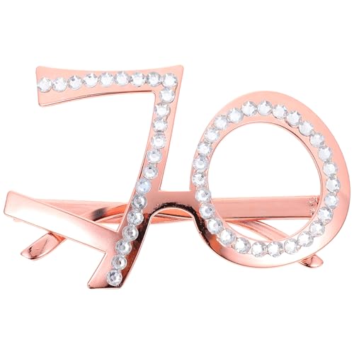 jojofuny Partybrille Zum 70. Geburtstag: Geburtstagsaccessoires Brille Für Fotokabinen Requisiten - Strasssteinrahmen Lustige Brille Für Partydekorationen Zum 70. Jahrestag jojofuny Partybrille Zum 70. Geburtstag: Geburtstagsaccessoires Brille Für Fotokabinen Requisiten - Strasssteinrahmen Lustige Brille Für Partydekorationen Zum 70. Jahrestag von jojofuny