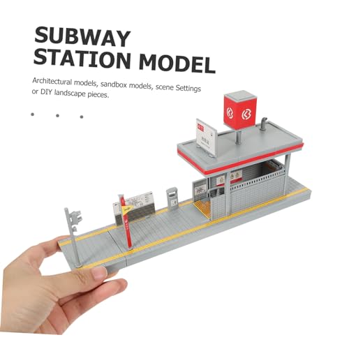 jojofuny DIY Bahnhof Modell Bausatz Kindersicheres mit Glatter Oberfläche Einfach Zusammenbaubar Dekorative Bahn Plattform für Innen und Außenspielbereiche Fördert Kreativität und Motorik jojofuny DIY Bahnhof Modell Bausatz Kindersicheres mit Glatter Oberfläche Einfach Zusammenbaubar Dekorative Bahn Plattform für Innen und Außenspielbereiche Fördert Kreativität und Motorik von jojofuny