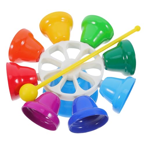 jojofuny Farbige Tonumfang handglocke Musikinstrument Pädagogisches Klangspiel Leichtes Robustes perkussionsset für Kindergarten Lernhilfe jojofuny Farbige Tonumfang handglocke Musikinstrument Pädagogisches Klangspiel Leichtes Robustes perkussionsset für Kindergarten Lernhilfe von jojofuny