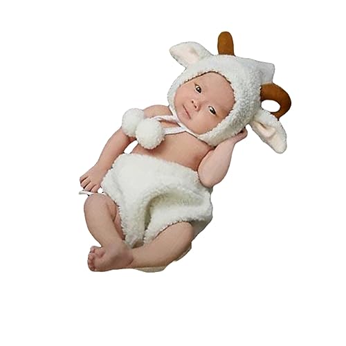 jojofuny Foto-requisiten Für Neugeborene Neugeborenes Kostüm Europäisch Und Amerikanisch Kleidung Weiß Baby von jojofuny