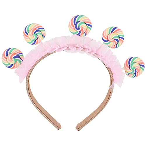 jojofuny Haarschmuck Lutscher-Stirnband Party-haarreifen Neuheit Stirnband Lutscher-partyzubehör Für Die Party Süßigkeiten-partydekorationen Partybedarf Kleinkind von jojofuny