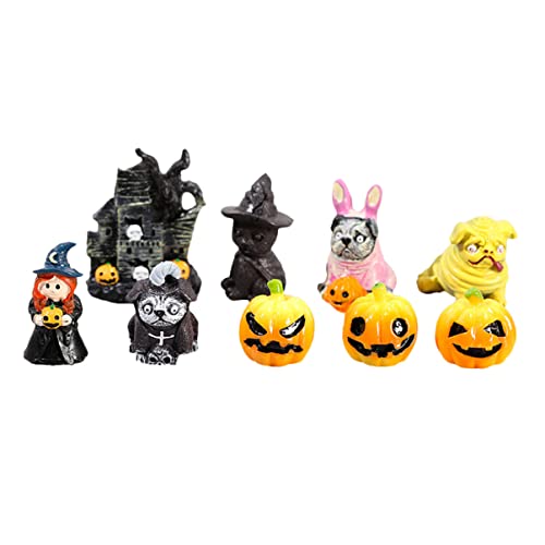 jojofuny Halloween Miniatur Harz Kürbis Figuren Mini Landschaft für Halloween Partys jojofuny Halloween Miniatur Harz Kürbis Figuren Mini Landschaft für Halloween Partys von jojofuny