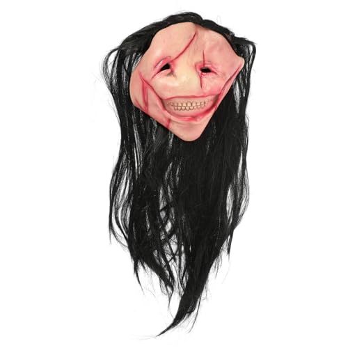 jojofuny Halloween- – Vollkopf- -Geister-Zombie-Horror-Gruselmasken Gruselige Grimassen-Dämonen-Maskenballmaske Für Halloween-Kostüme Für Erwachsene von jojofuny