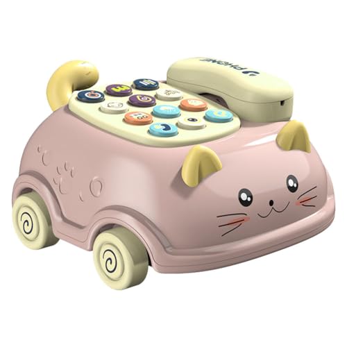 jojofuny Kinder Telefon Spielzeug Kinder Stimme Telefon Auto Spielzeug Kleinkind Ziehen mit mit Zahlen für von jojofuny