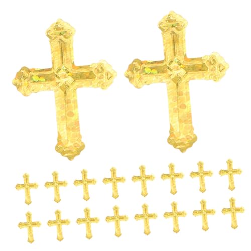 jojofuny Kreuz Konfetti Goldfarbenes Partydekor für Taufe Kommunion Geburtstagsfeier Langlebig Farbig Gleichmäßig Streuend Leicht zu Reinigen Festliche Tischdekoration von jojofuny