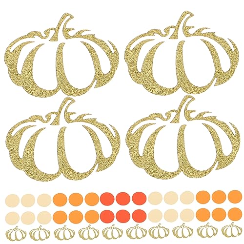 jojofuny Kürbis Papierkonfetti Tischdeko Halloween Thanksgiving Party Streudeko Künstliches Konfetti Ballonfüllung Herbstliche Dekoration Robust Vielseitig Einsetzbar von jojofuny