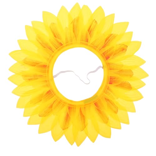 jojofuny Lustiges Sonnenblumen-KostüM, Kopfbedeckung FüR Kinder, 42cm Sonnenblumenhut FüR Karneval, Tanzparty, Festivalspiele, Rollenspiele Und Fotoshooting von jojofuny