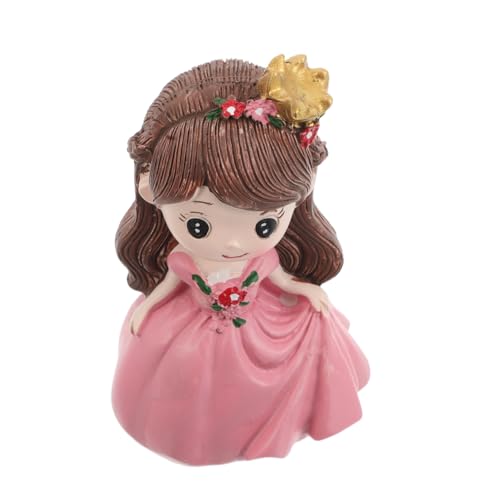 jojofuny Mini Prinzessinnenfigur Süße Cake Topper Für Mädchen Geburtstagskuchen Kleine Mädchen Skulptur Für Table Decor Und Auto Armaturenbrett Deko Rosa Prinzessin Figurine Für von jojofuny
