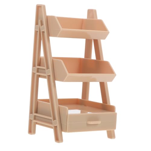 jojofuny Mini-Regale Mit 3 Ebenen Für Puppenhäuser Kompaktes Lagerregal Für Miniatur- Tragbares Bücherregal Für Puppenhaus-zubehör Bücherregal Aus Kunststoff Heimdekor-Set jojofuny Mini-Regale Mit 3 Ebenen Für Puppenhäuser Kompaktes Lagerregal Für Miniatur- Tragbares Bücherregal Für Puppenhaus-zubehör Bücherregal Aus Kunststoff Heimdekor-Set von jojofuny
