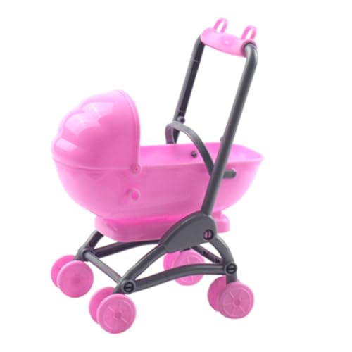 jojofuny Miniatur-Kinderwagen-Spielzeug Puppenhaus-Kinderwagen Spielzeug-Kinderwagen Für Babypuppen Miniatur-Puppen-Kinderwagen Für Den Heimladen-Miniwagen von jojofuny