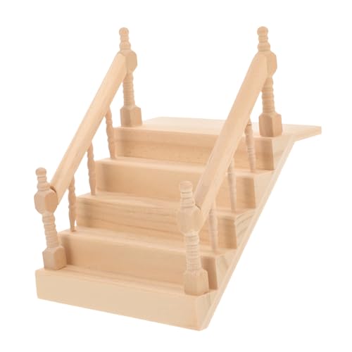 jojofuny Miniatur-Puppenhaus-Treppe Miniatur-Treppe Modell Puppenhaus-Möbel Treppe 1/12 DIY-Treppenzubehör Holztreppe Für Feengarten Puppenhaus-Szene Puppenhaus-Dekoration jojofuny Miniatur-Puppenhaus-Treppe Miniatur-Treppe Modell Puppenhaus-Möbel Treppe 1/12 DIY-Treppenzubehör Holztreppe Für Feengarten Puppenhaus-Szene Puppenhaus-Dekoration von jojofuny