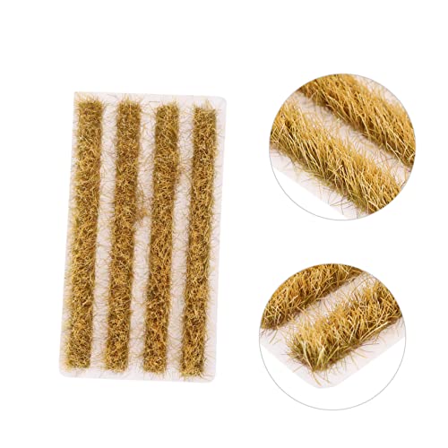 jojofuny Miniatur Reisfeld Grasstreifen Modell Statisches Gras für Landschaftsbau Realistische Mikro Szenerie Dekoration Langlebiges Kunststoff Material für Sandtisch DIY von jojofuny