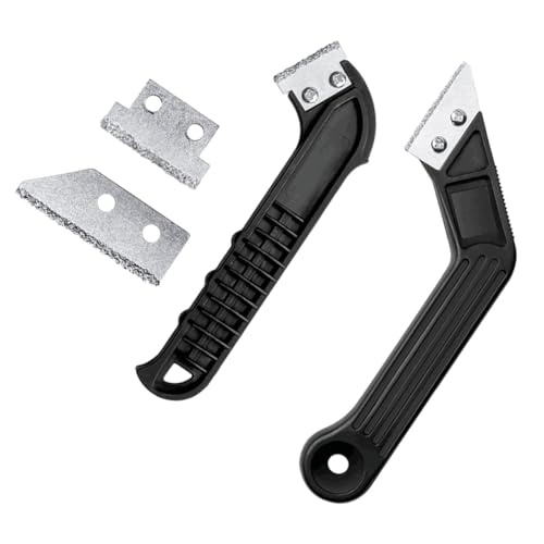 jojofuny Praktisches Teilige Schaber Cutter Reinigungsset mit Ergonomischem Griff Spachtel für Fliesenfugen Multifunktionales Werkzeug zur Gründlichen Boden und Fugenreinigung im Haushalt von jojofuny