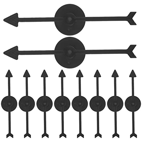 jojofuny Puzzle-Spielzeug 10 Stücke Pfeil Spiel Wahrscheinlichkeit Spinners Kunststoff Zum Drehen Spiel Brettspiel Kit Rad Partyspiel DIY Zubehör Schwarz von jojofuny