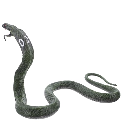 jojofuny Realistisches Cobra Schlangenmodell Sicherem Material Deko für Halloween Streich Requisiten und für und Ausstellungen von jojofuny