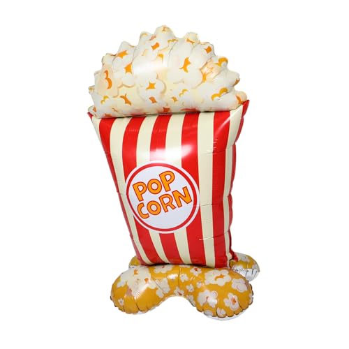 jojofuny Riesiger Popcorn Folienballon Stehend Aluminiumfolie Realistisches Food Prop Für Karneval Geburtstag Shower Party Dekoration von jojofuny