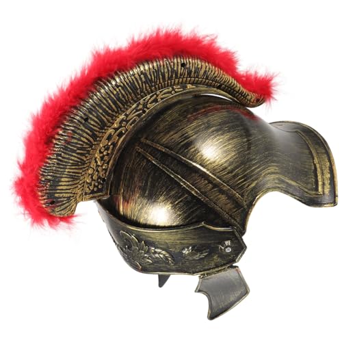 jojofuny Römischer Soldatenhelm Mit Federbusch Griechischer Gladiator-Panzerhelm Für Cosplay-Kostüm-Party-Accessoires Halloween-Hut jojofuny Römischer Soldatenhelm Mit Federbusch Griechischer Gladiator-Panzerhelm Für Cosplay-Kostüm-Party-Accessoires Halloween-Hut von jojofuny