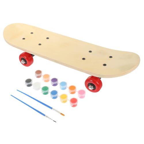 jojofuny Selbstgemacht Skateboard Satz für Kinder Leeres Graffiti Skateboard Malset mit Werkzeugen Unbearbeitetes Skateboarddeck für Junge Künstler jojofuny Selbstgemacht Skateboard Satz für Kinder Leeres Graffiti Skateboard Malset mit Werkzeugen Unbearbeitetes Skateboarddeck für Junge Künstler von jojofuny