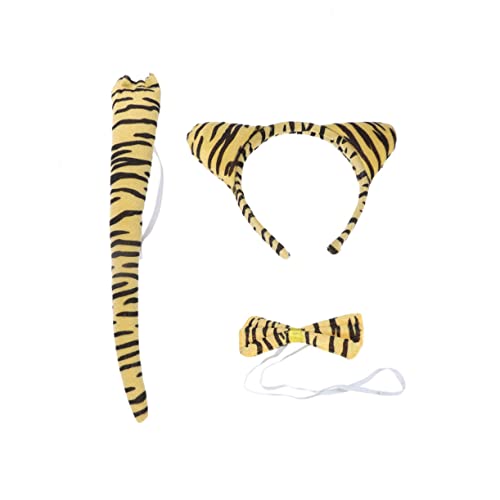 jojofuny Tiger Kostüm Set Für Junge Mädchen Teiliges Cosplay Zubehör Mit Haarreif Und Krawatte Für Halloween Karneval Und Schulaufführungen jojofuny Tiger Kostüm Set Für Junge Mädchen Teiliges Cosplay Zubehör Mit Haarreif Und Krawatte Für Halloween Karneval Und Schulaufführungen von jojofuny