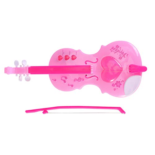 jojofuny Violine Spielzeug Kinder Simulierte Musik Violine Spielzeug Kind Violine Musical Instrument Bildung Violine Spielzeug (Rosy) von jojofuny