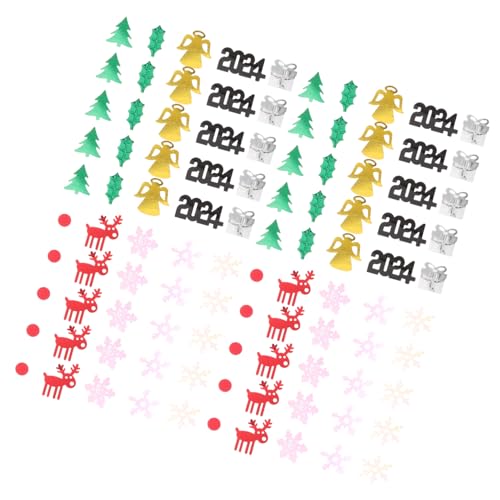 jojofuny Weihnachtskonfetti Schwarz Glänzend PVC Schneeflocken Streudeko Tischdeko Partydekoration Silvester Festliche Tischdekoration für Neujahrsfeier von jojofuny