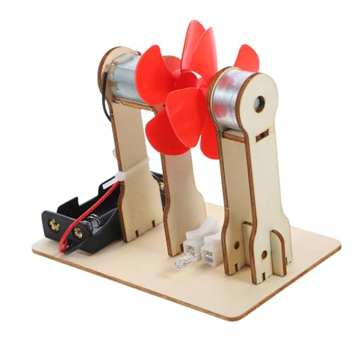 jojofuny Windgenerator Modell Tragbarer Windmotorgenerator für Wissenschaftliches Experimentierspielzeug zur Entwicklungsfähigkeiten und des Lernens DIY Bastelset von jojofuny