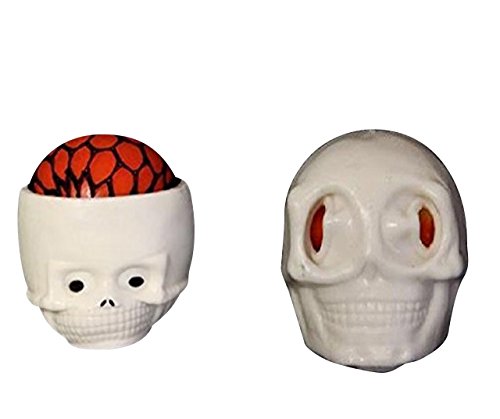 2X Anti Stress Ball Gehirn und 2X Anti Stress Ball Maden Quetschball Scherzartikel Halloween Geschenkartikel Gadges von JOKA