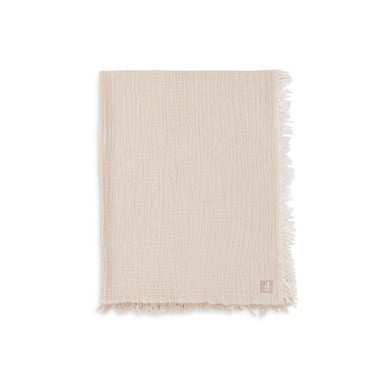 Jollein Decke Hydrophil Fringe Stripe Biscuit von jollein