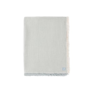 Jollein Decke Hydrophil Fringe Stripe - Sea Green von jollein