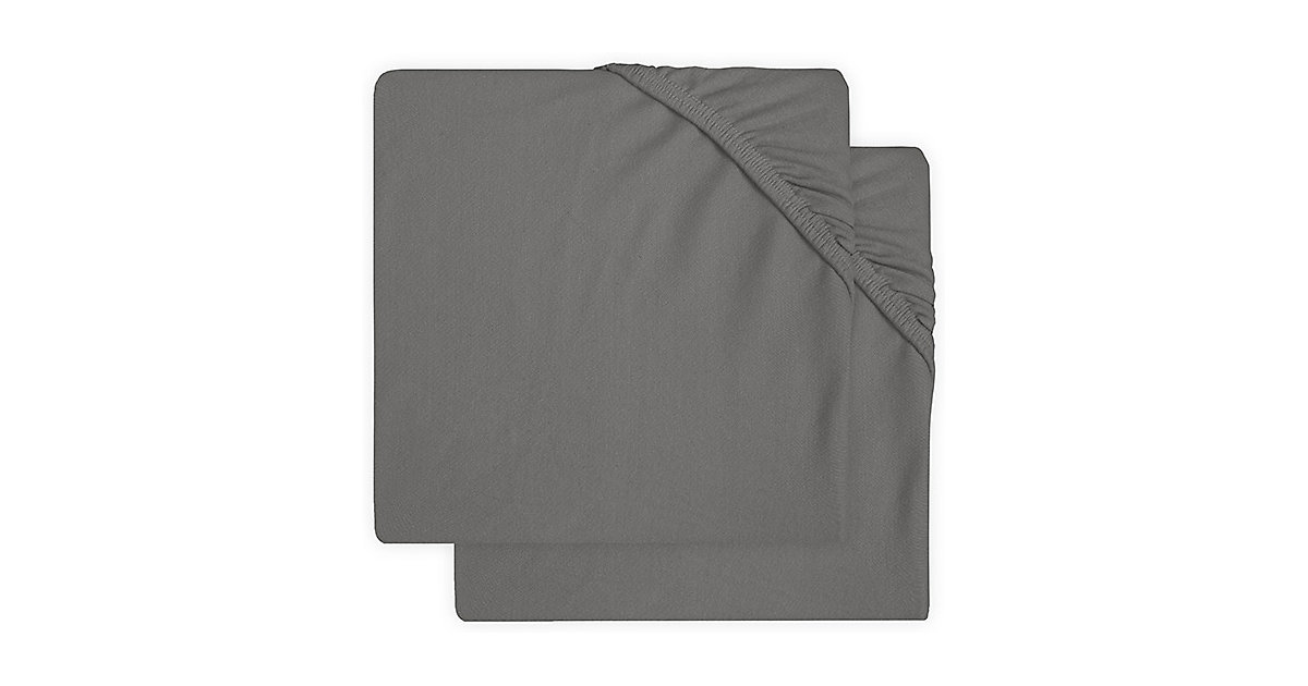 Spannbettlaken Jersey, 75 x 95 cm, Storm grey 2er Set grau Spannbettlaken Jersey, 75 x 95 cm, Storm grey 2er Set grau von jollein