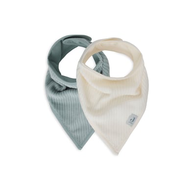 jollein Bandanalätzchen 2er-Pack Velvet Rib Sea Green/Ivory jollein Bandanalätzchen 2er-Pack Velvet Rib Sea Green/Ivory von jollein