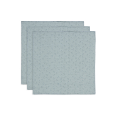 jollein Spucktuch 3er-Pack Miffy Silhouettes Sea Green 70 x 70 cm von jollein