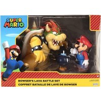 Nintendo Super Mario Wave 1 Mario vs. Bowser Diorama Set, 15 cm von joojee GmbH