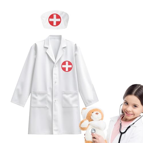 jopiuieo Arztkostüm Set - Arztkostüm Für & Mädchen Zum Rollenspiel - Maschinenwaschbare Kleidung 3-8 Jahre Für Berufserkundungstag, Halloween & Geburtstag jopiuieo Arztkostüm Set - Arztkostüm Für & Mädchen Zum Rollenspiel - Maschinenwaschbare Kleidung 3-8 Jahre Für Berufserkundungstag, Halloween & Geburtstag von jopiuieo